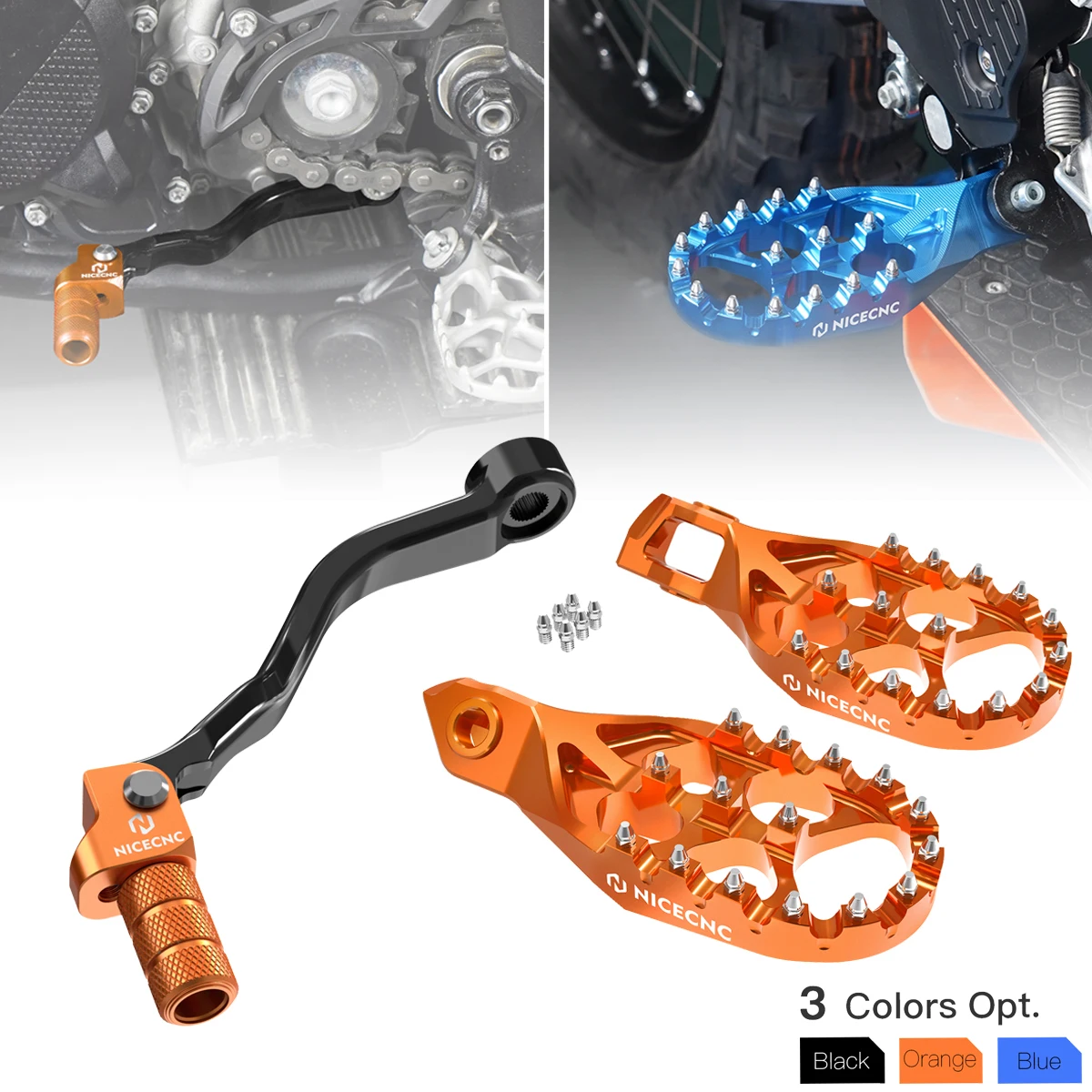 

2024 Forged Foot Pegs & Gear Shift Lever For KTM EXC 300 EXC250 XCW 300 250 Husqvarna TE 300 TE 250 150 GasGas EC 300 250 EX EXF