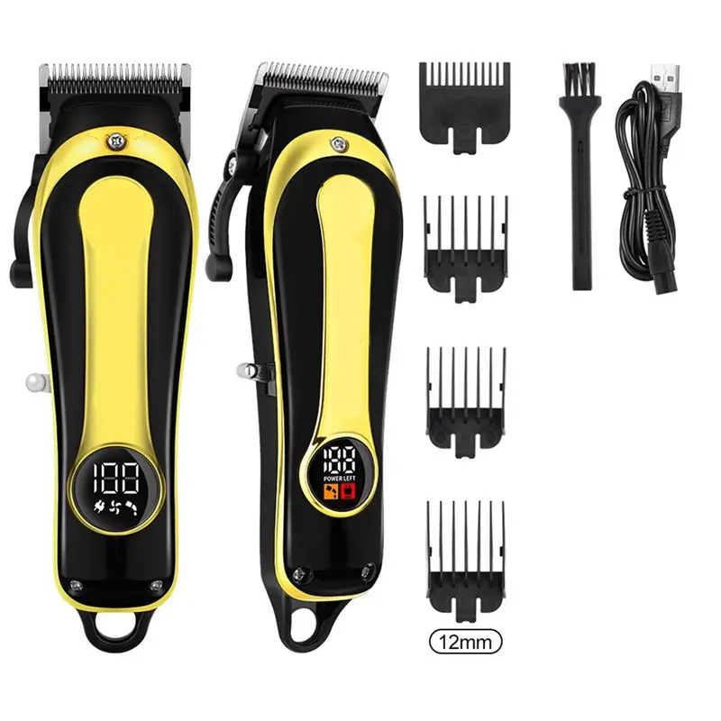 

UNCL Cordless Electric Hair Clipper Golden Home Haircut Rechargeable Trimmer Professional For Man