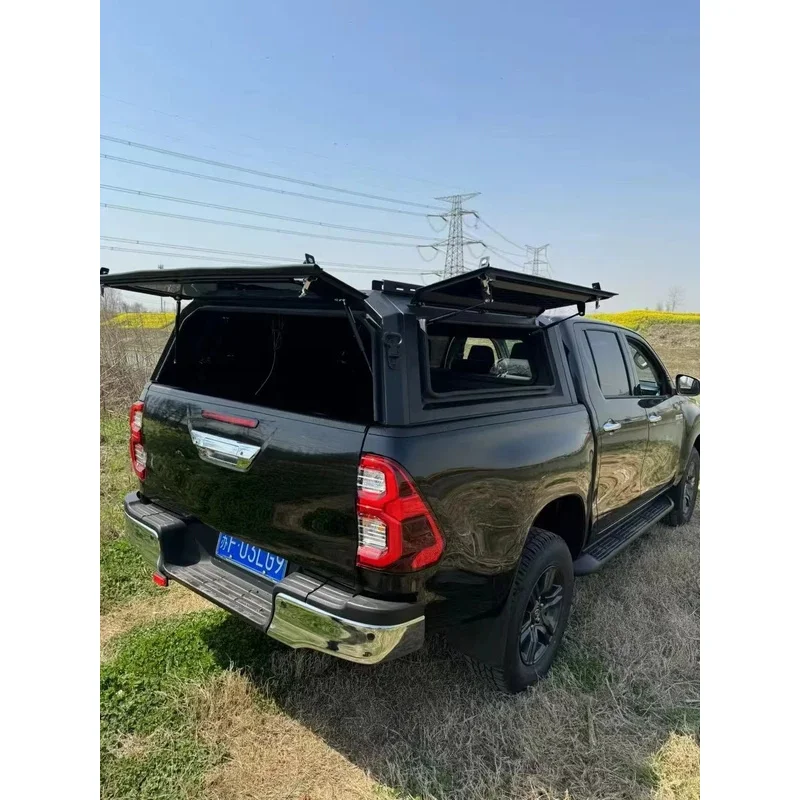 أعلى جودة مصنع مخصص صالح نشمر مقاوم للماء مكافحة سرقة سبائك الألومنيوم غطاء تونيو ل هايلكس تندرا شاحنة بيك اب السرير شاحنة #3