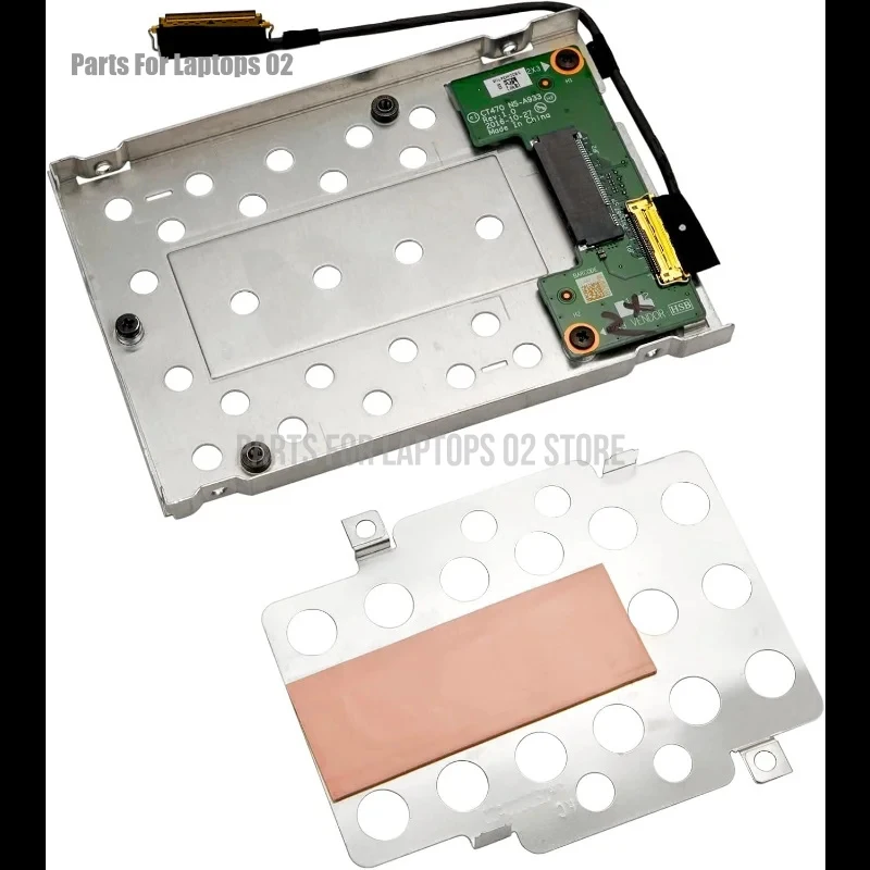 L NVME M.2 PCIe SSD To 2.5 Inch Hard Drive Caddy Bracket Tray with SATA HDD Long Cable for Lenovo ThinkPad X270 NS-A933