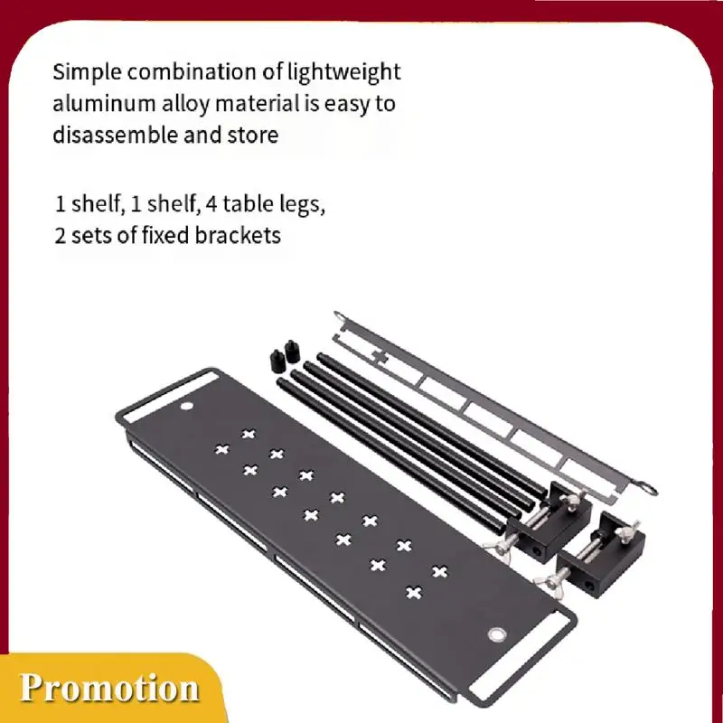 

Hot!Storage Rack Folding Multi-Layer Rack Camping Tabletop Double-Layer Storage Rack Cutlery Rack Light Rack