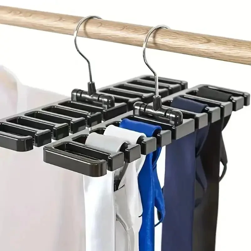 Tie Belt Hanger Wardrobe Belt Rotating Organizer Rack Multifuctional Scarf Hanger Home Closet Storage Holder Accessories