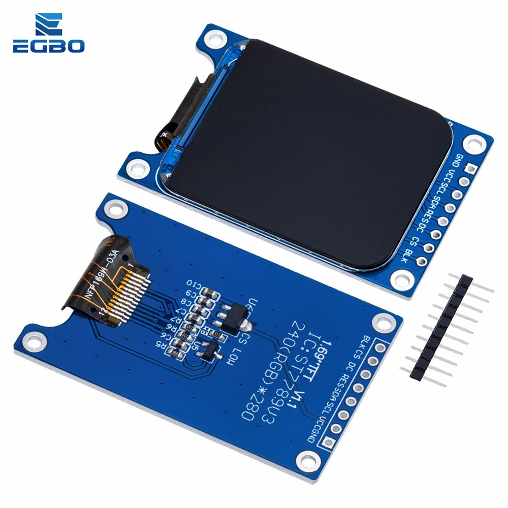 1.69 Inch 1.69 "Kleur Tft Display Module Hd Ips Lcd Led Scherm 240X280 Spi Interface St7789 Controller Voor Arduino