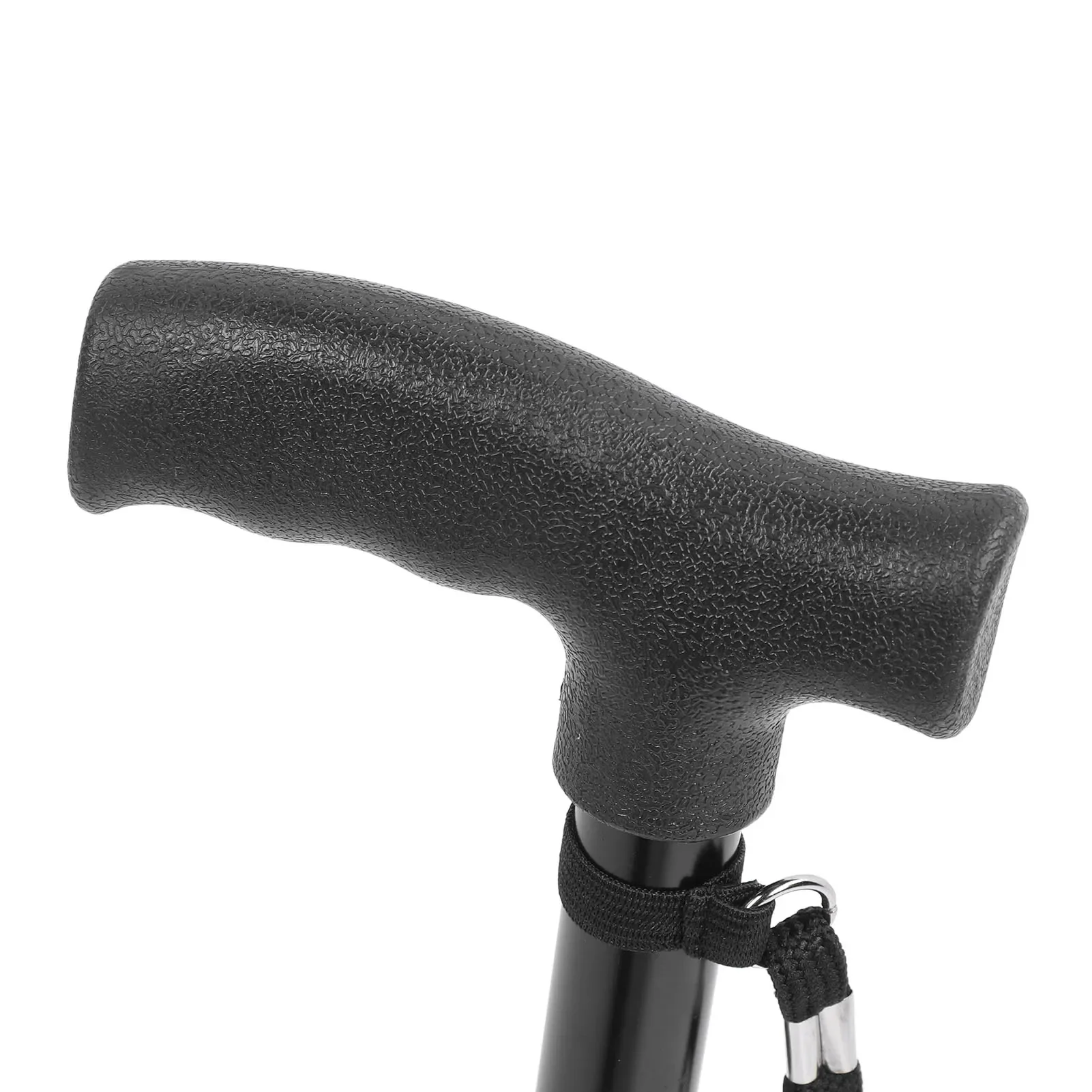 Walking Cane Adjustable Height Anti Slip Lightweight Retractable Senior Walking Stick with 4 Pronged Base for Mountaineering