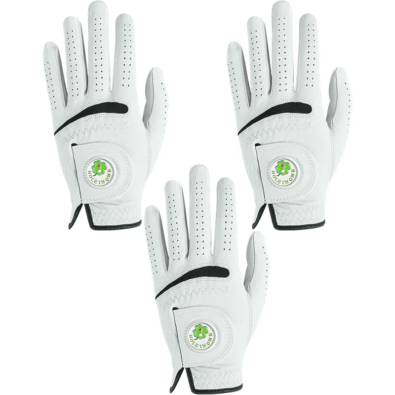 cabretta-leather-golf-gloves-men-left-hand-value-3-pack-soft-comfortable-with-ball-marker-system-for-superior-luxury-feel