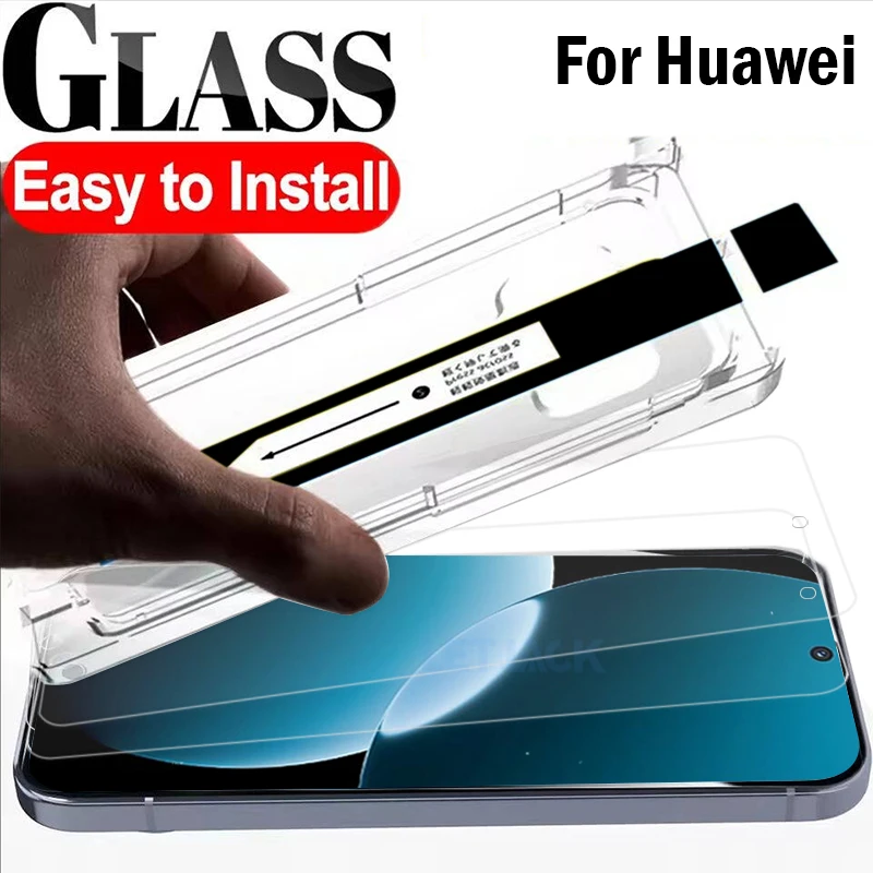 

1-3 шт., не требующее пыли, простая установка закаленного стекла для Huawei Nova Y73 Y72S Y72 Y71 Y70 Plus Y63 Y61 Y90 Y91 Защитные пленки для экрана
