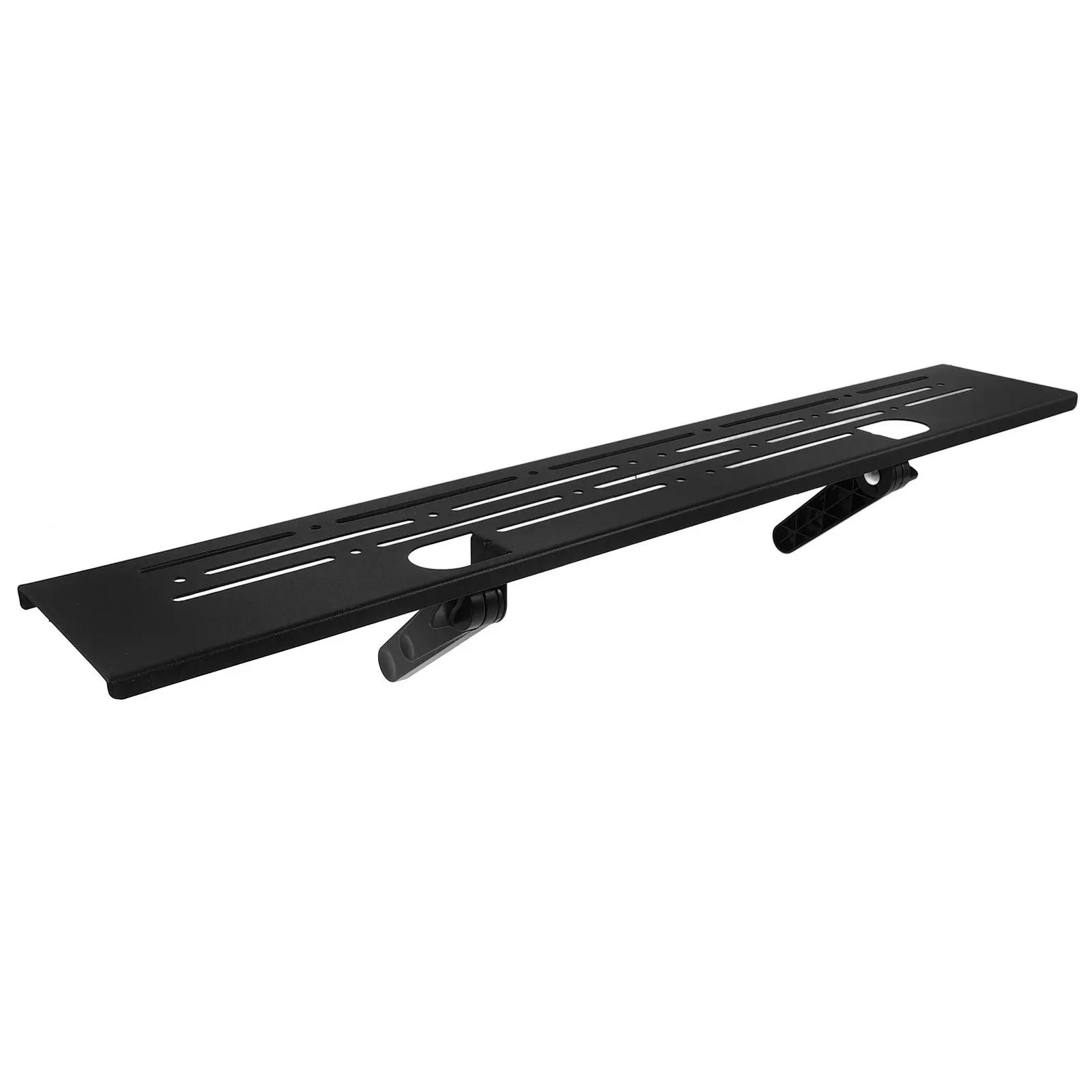 Heavy Duty Adjustable Screen Shelf for TV Monitor Top Mount Organizer Router Streaming Device Cable Box Soundbar Modem Flat