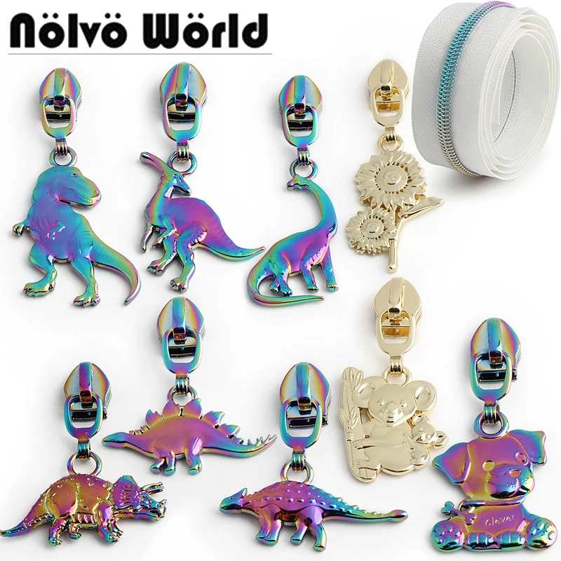 

5/10/20Pcs Sewing Zipper Puller 5# Zippers Sliders for Nylon Zips Tape Bag Jacket Decorative Zip Head Repair Kit DIY Accessories