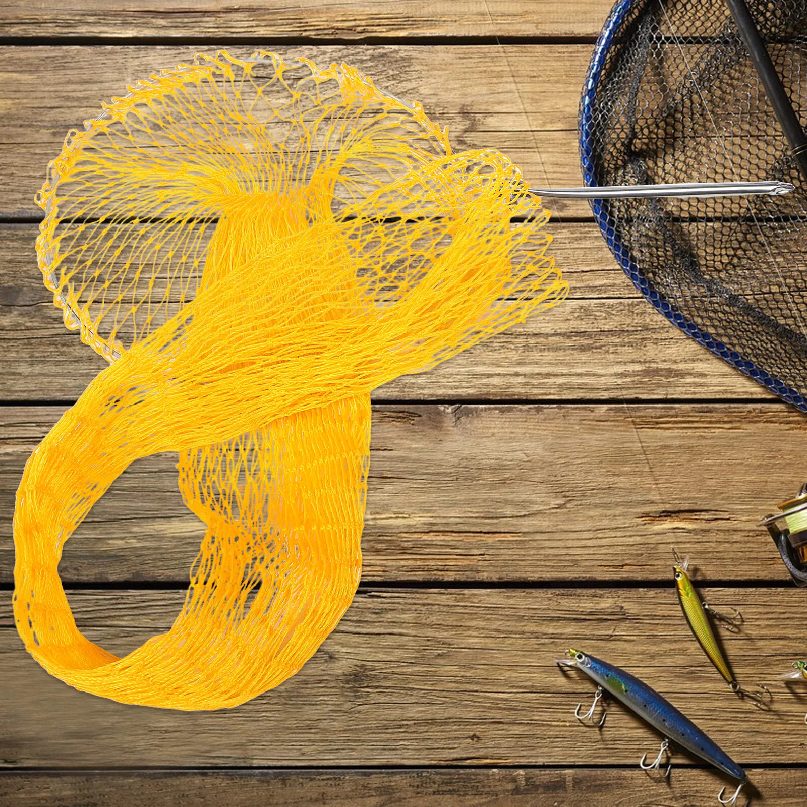 

18-Strand Bottom Large Eye Ground Insert Drawstring Fish Net Upgraded Durable Thickened Mesh Bag For Shrimp Bait Fish