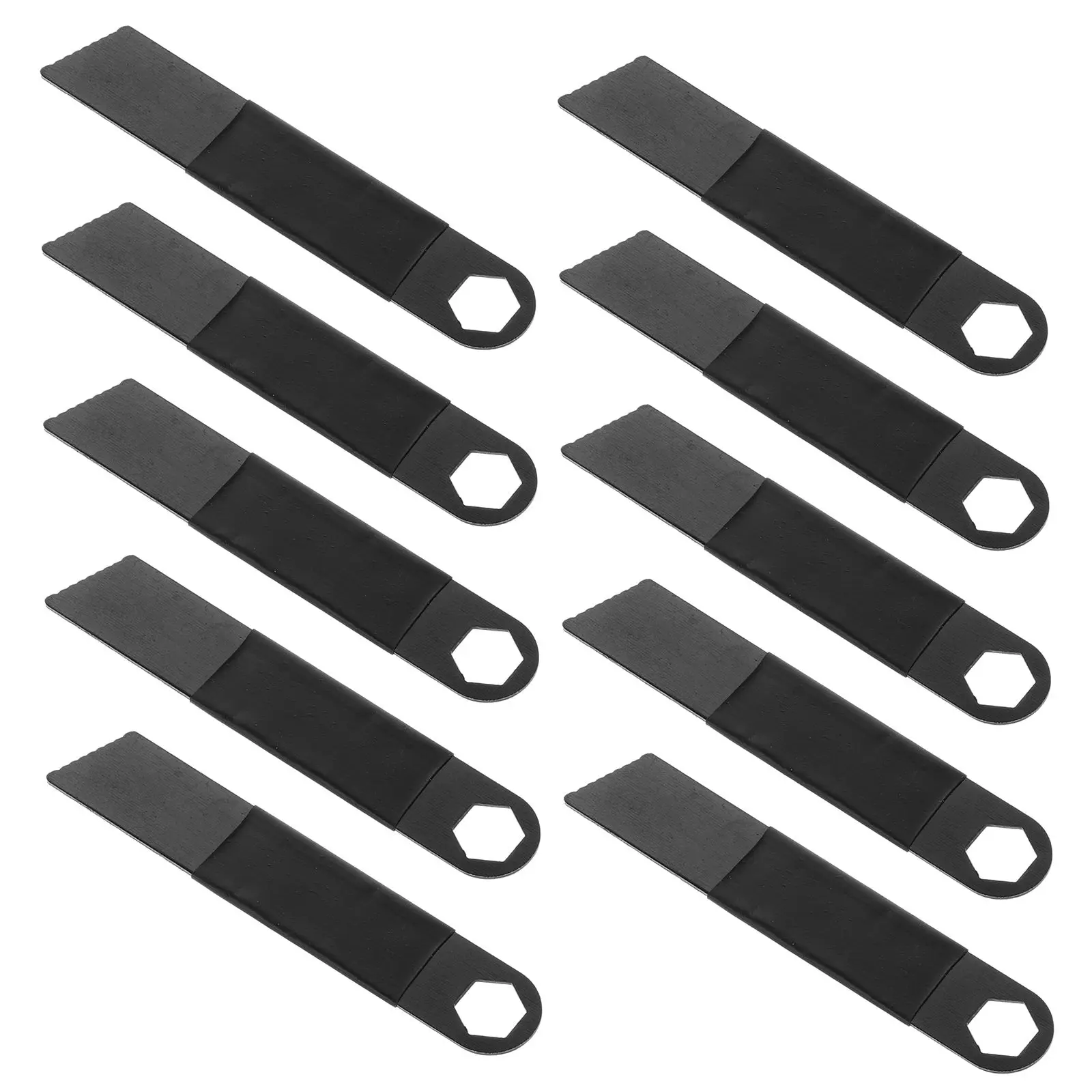 10pcs Fire Scraper Flint Starter Emergency Black Survival Lightweight Portable Camping Hiking Outdoor Accessories Magnesium Rods - view 4