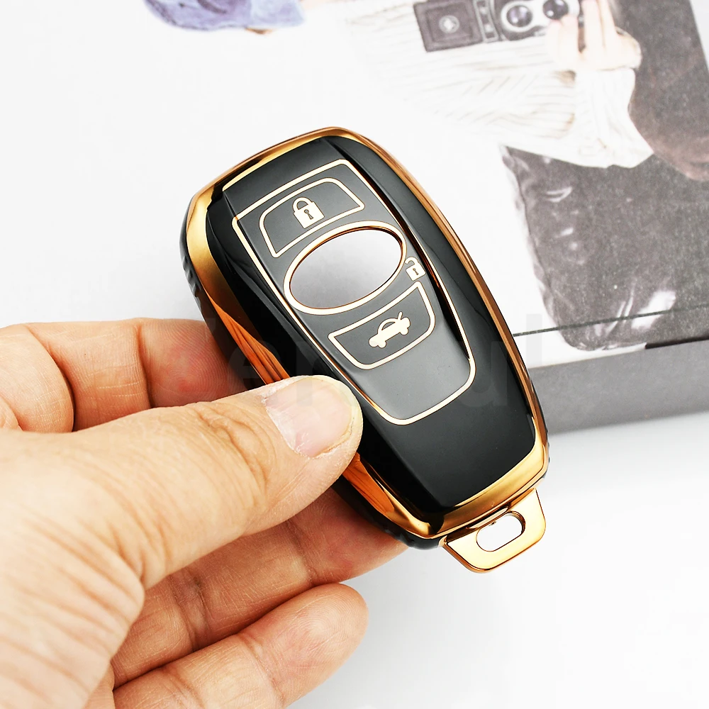 Keyless Fashion TPU Car Key Case Cover for Subaru Impreza Legacy Brz Wrx Xv Ascent Forester Outback Shell Fob Holder Accessories