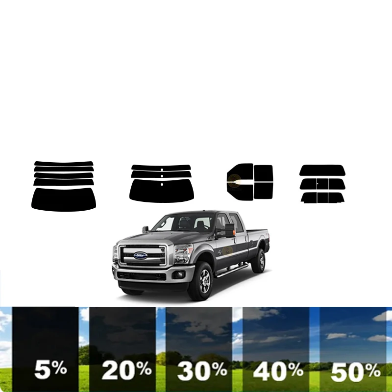 

precut Removable Window Tint Film For Car 100% UVR 5%-70%VLT Heat Insulation Carbon ﻿For FORD F-250 SUPERCAB 2 DR PU 2008-2016