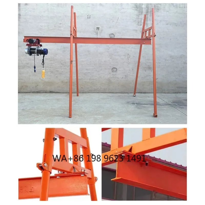 1.2T 220V Building Material Lifting Hoist 30m Lift Height Window Glass Crane Confined Space Industrial Lifting Equipment