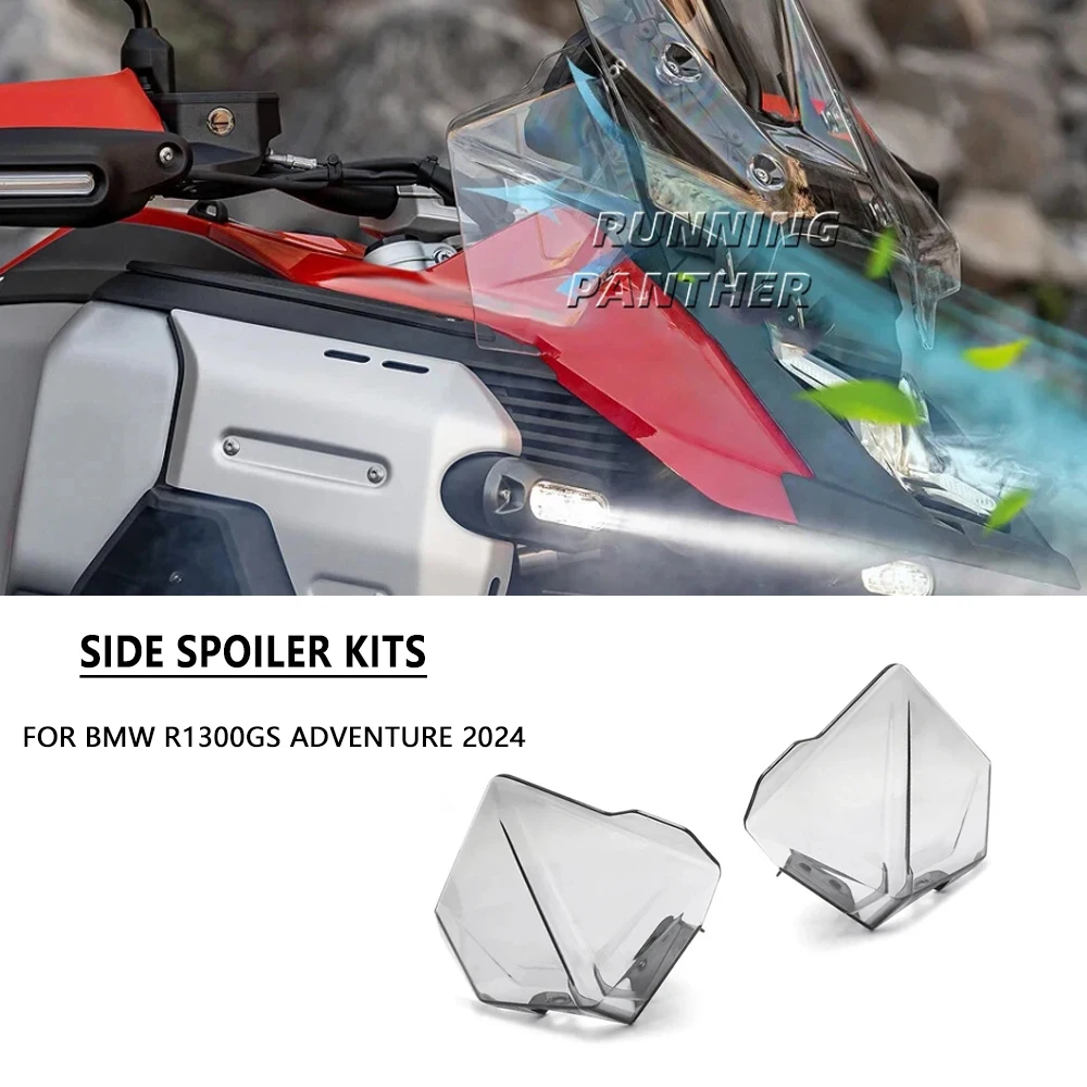 

FOR BMW R1300GS Adventure 2024 2025 Motorcycle Windshield Bilateral Tank Side Wind Deflector Spoiler Kit Enhanced Riding Experie