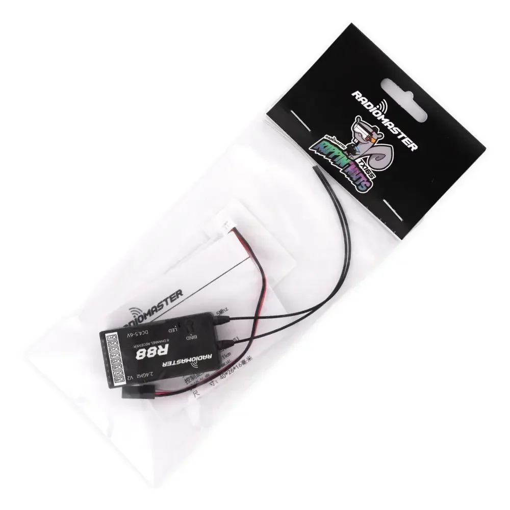 Récepteur RadioMaster R88 V2.0 8 canaux SFHSS PWM/Sbus compatible avec Frsky D8/D16 Futaba TX12/T16S sortie S-FHSS PWM/Sbus 8 canaux