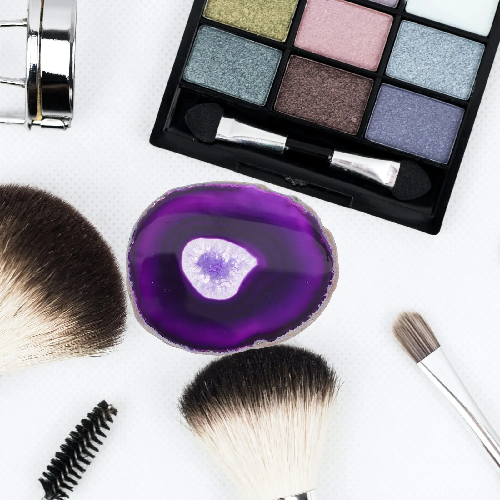 

Nail Art Makeup Palette Manicure Pallet Agate Craft Color Mixing Tray DIY Tool Portable Pigment Blending Cosmetics Set