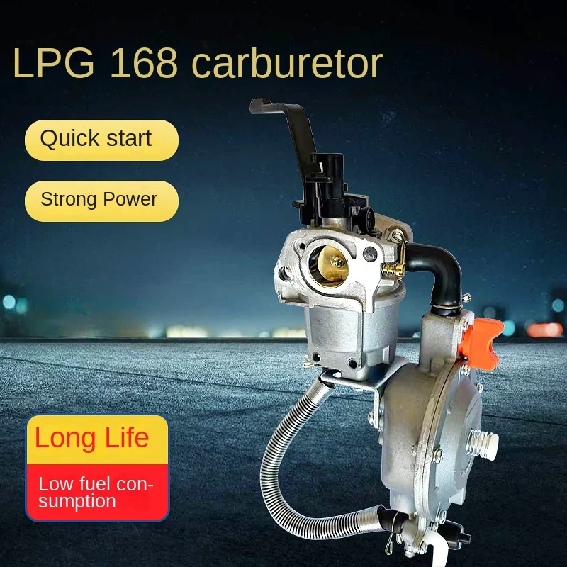 

Generator Dual Fuel Carburetor LPG NG Conversion Kit for GX160 GX200 168F 3-5KW Manual Choking Coil Honda 2KW Power Tool