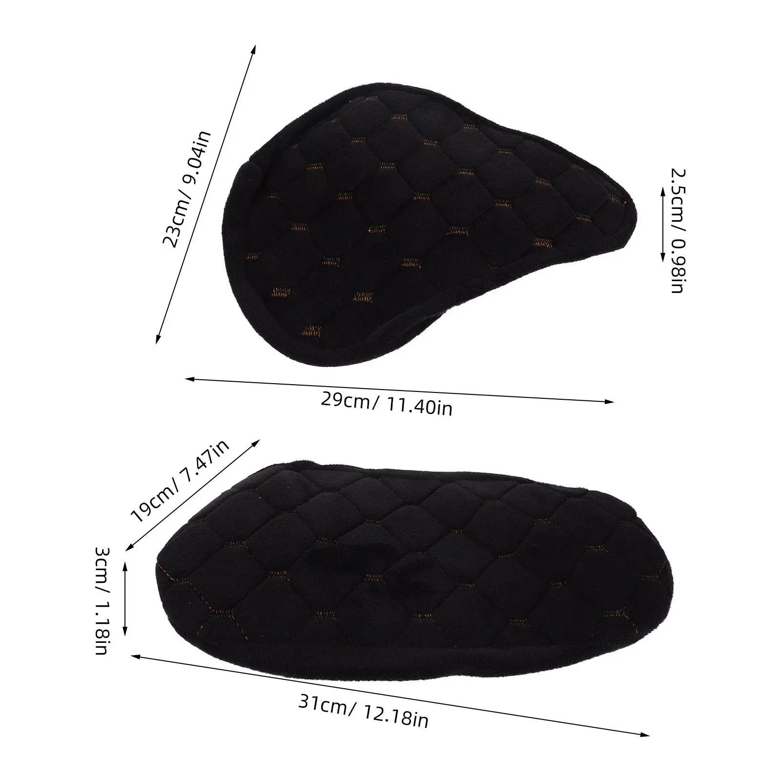 Warm Seat Cover in Winter Bicycle Protector Bike Black Saddle All Season Cushion view 3