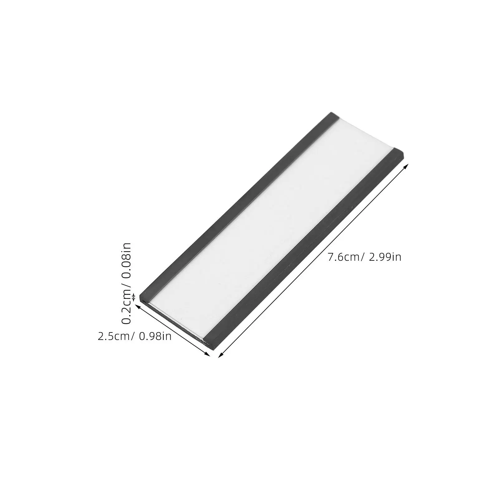 30Pcs Magnetic Label Holders Strong Adhesive-Free Mounting for Metal Surfaces Warehouse Office Drawer Locker Shelf Rack
