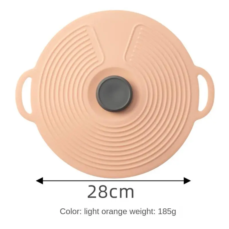 Fresh-keeping Cover Fresh-keeping Anti-overflow Tableware Pot Cover Bowl Lid Seal Heat Resistance Silicone Purple Cookware