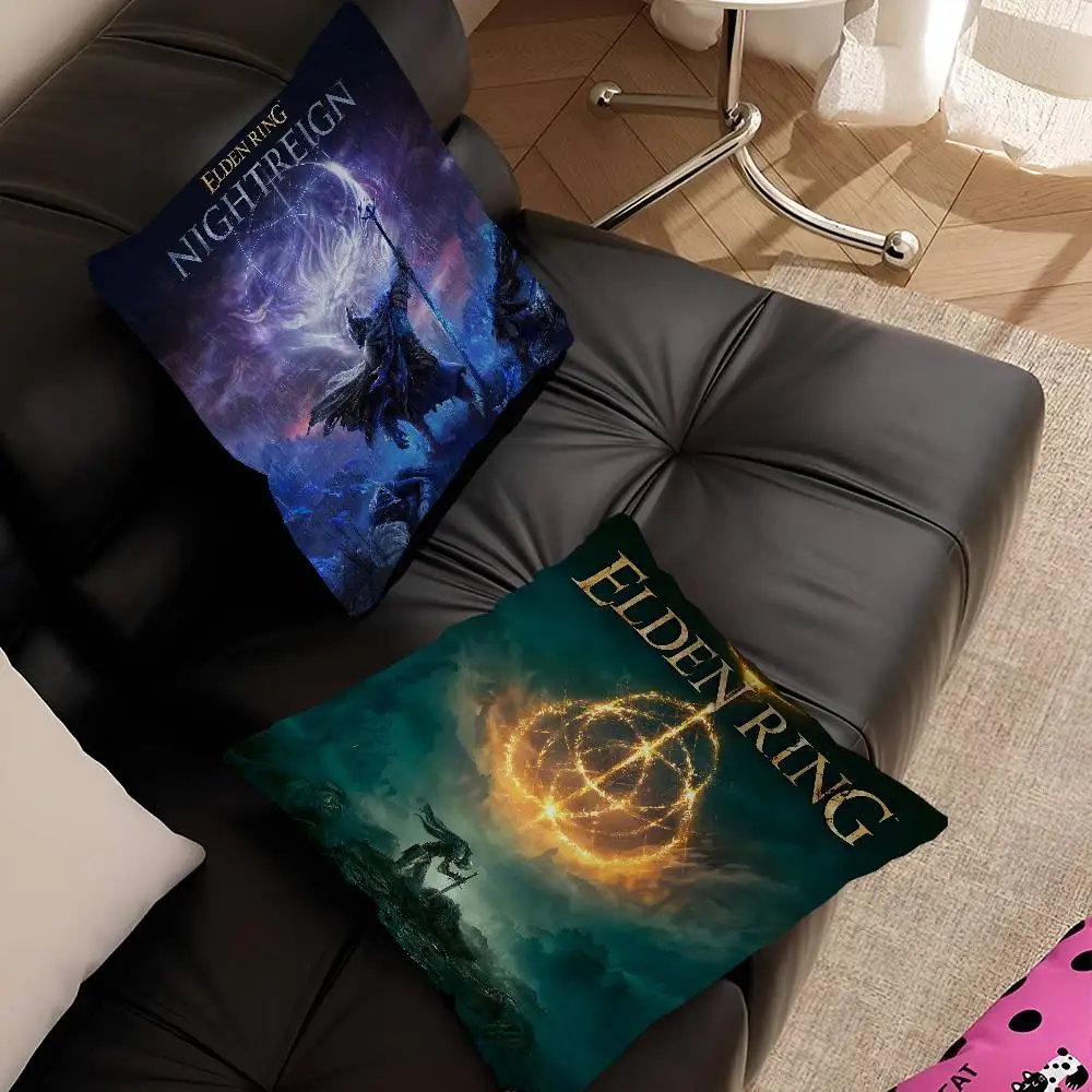 Pop Video E-Elden R-Ring Game Personalized Pillow Dust Cover Bedroom Kids Party Decoration Pillowcase Birthday Children Gift