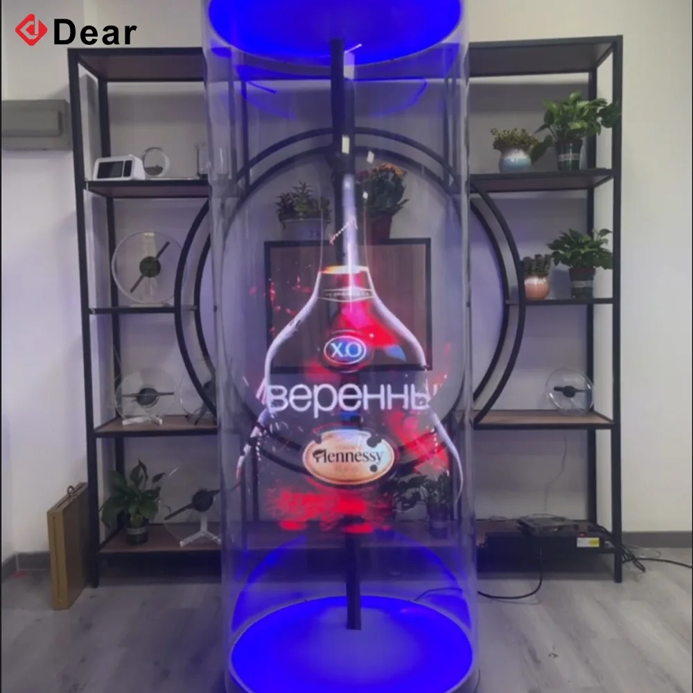 New Generation Hologram Machine 3D Hologram Fan 65cm Floor Standing LED Display Equipment Projector Holographic Display