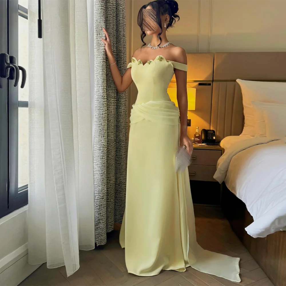 

Customized Sweetheart Formal Evening Dresses Off The Shoulder rhinestone Beading Straight Prom Gown Backless Long Party Dress