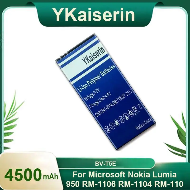 BV-T5E 4500mAh Mobile Phone Battery Premium Replacement Robust For Nokia Lumia 950 RM-1106 RM-1104 RM-110