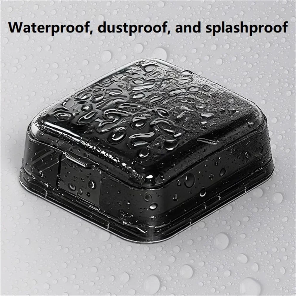 86-type Sockets Waterproof Box Cover Paste Transparent Mounted Splash Proof Box Enclosure Juction Box Wire Junction For Switch