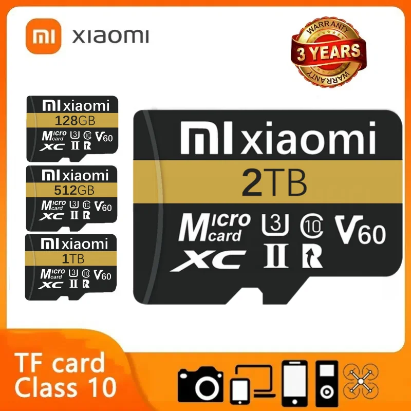 

Xiaomi 2TB Memory Card 1TB 512GB Micro TF SD Card 256GB SD Memory Card 128GB Storage Cartao De Memoria For Nintendo Switch Ps5