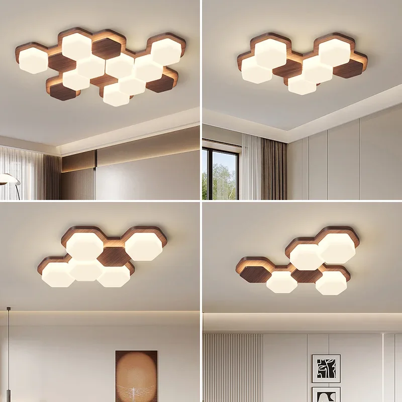 Geometric Medieval Cream Living Room Light French Walnut Vintage