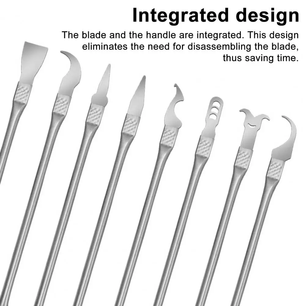 8Pcs Electronics Repair Tool Set Pry Tool Kit for CPU Motherboard Glue Removal Phone Tablet Repair Spudger Scraper Hook Set