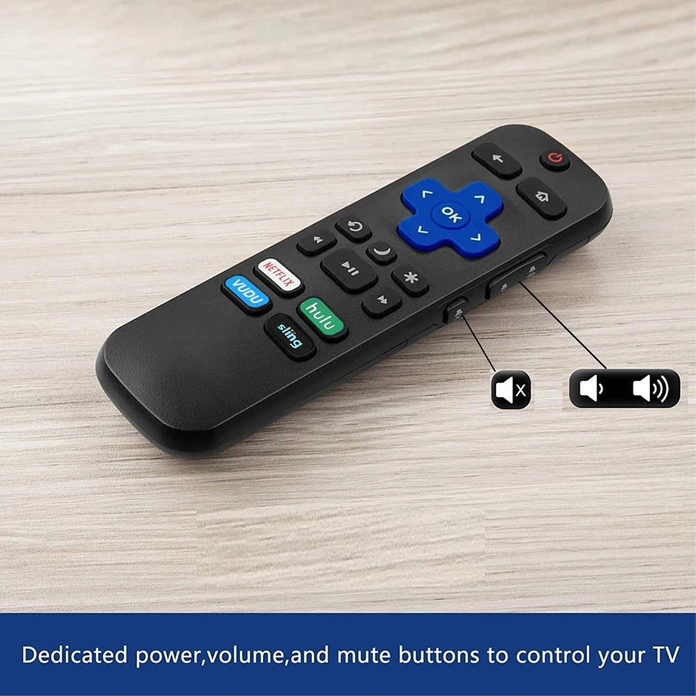 New Replacement Remote Control Fit For ONN ROKU TV Compatible For TCL Roku/Hisense Roku/Onn Aparatos/Insignia/RCA/Westinghouse