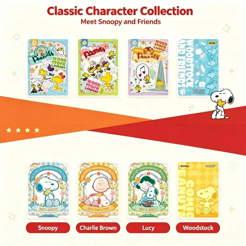 2026  New kayou  Snoopy Card Peanuts Manga Collection Card Companion Pack 1 Official Genuine Peripheral Card Pack Holiday gift