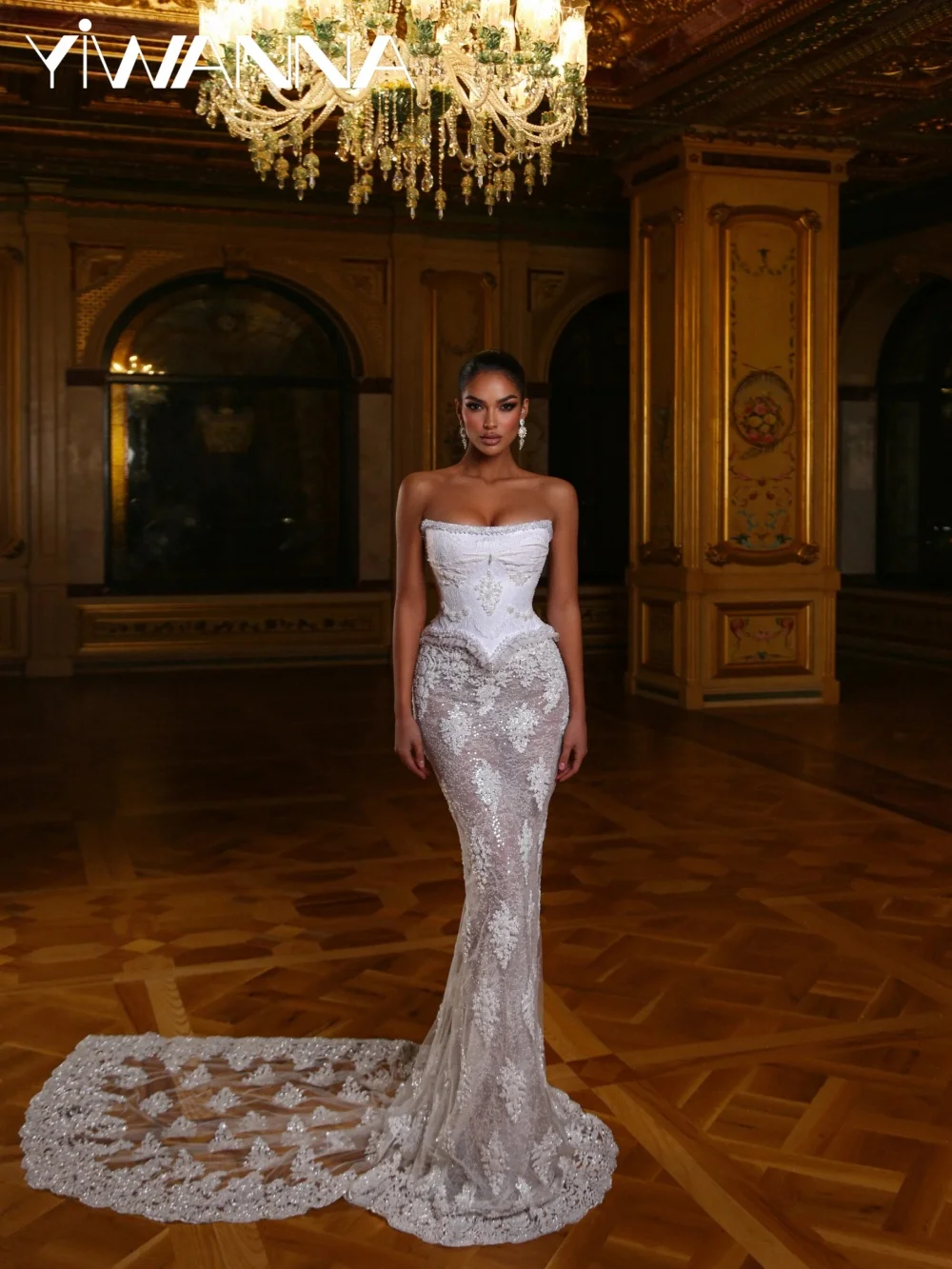 

Embroidery Beaded Corset Wedding Dress Charming Illusion Lace Mermaid Bridal Gown 2026 Customized Exquisite Dresses For Bride