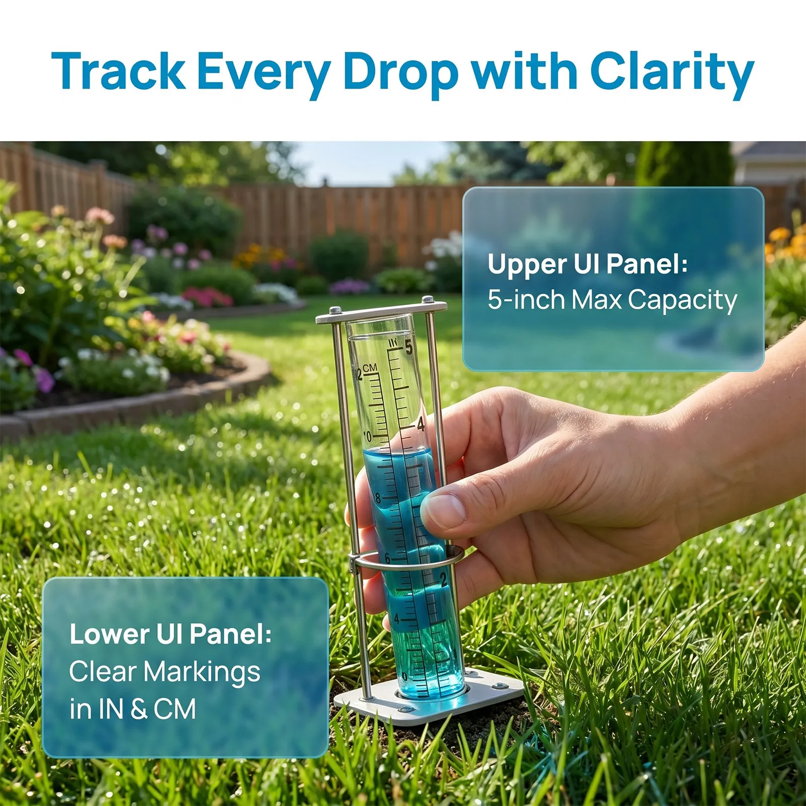 Bottom Glass Rain Gauge Tube 1 - Gardening Tools Toolstation ulasan dan harga
