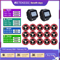 RETEKESS Hookah Wireless Waiter Calling System Restaurant Pager T128 Watch Receiver T117 Call Button Customer Service For Cafe