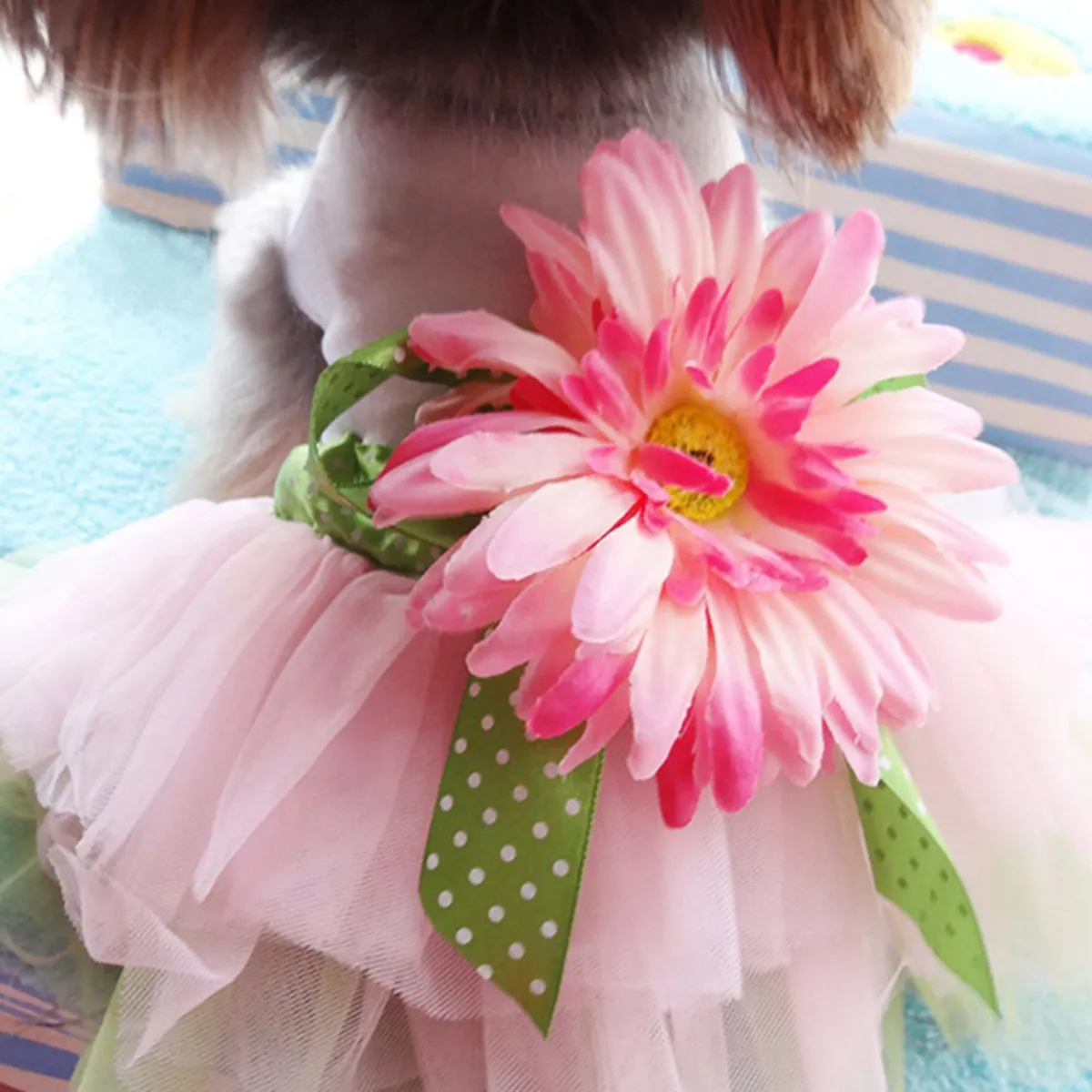 Sweet Sunflower Floral Dog Dress Size Xxl Stylish Comfortable Pet Summer Clothes Ideal Walking Photo Taking Dog Dress