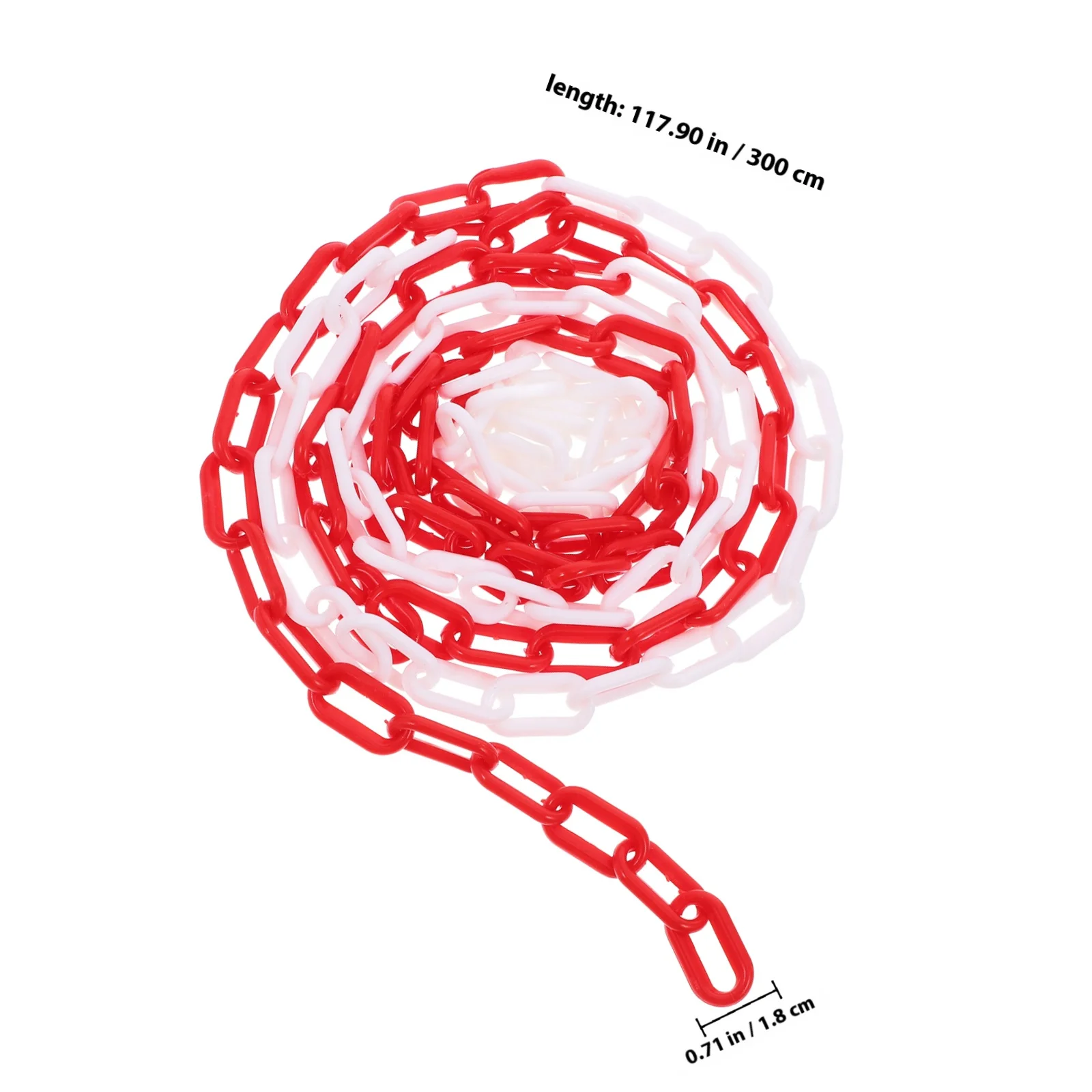 Plastic Barrier 10M Long Safety Security Chain For Crowd Control Parking Lot Driveway Safety Fence Chain