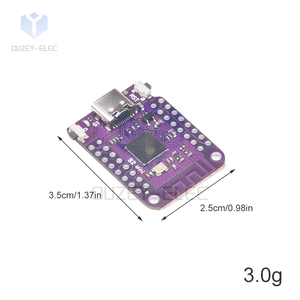 Módulo WIFI Internet de las cosas Placa de desarrollo ESP32 S2 Mini WiFi IOT Junta basada ESP32-S2FN4R2 ESP32-S2 4MB Mini WiFi Junta