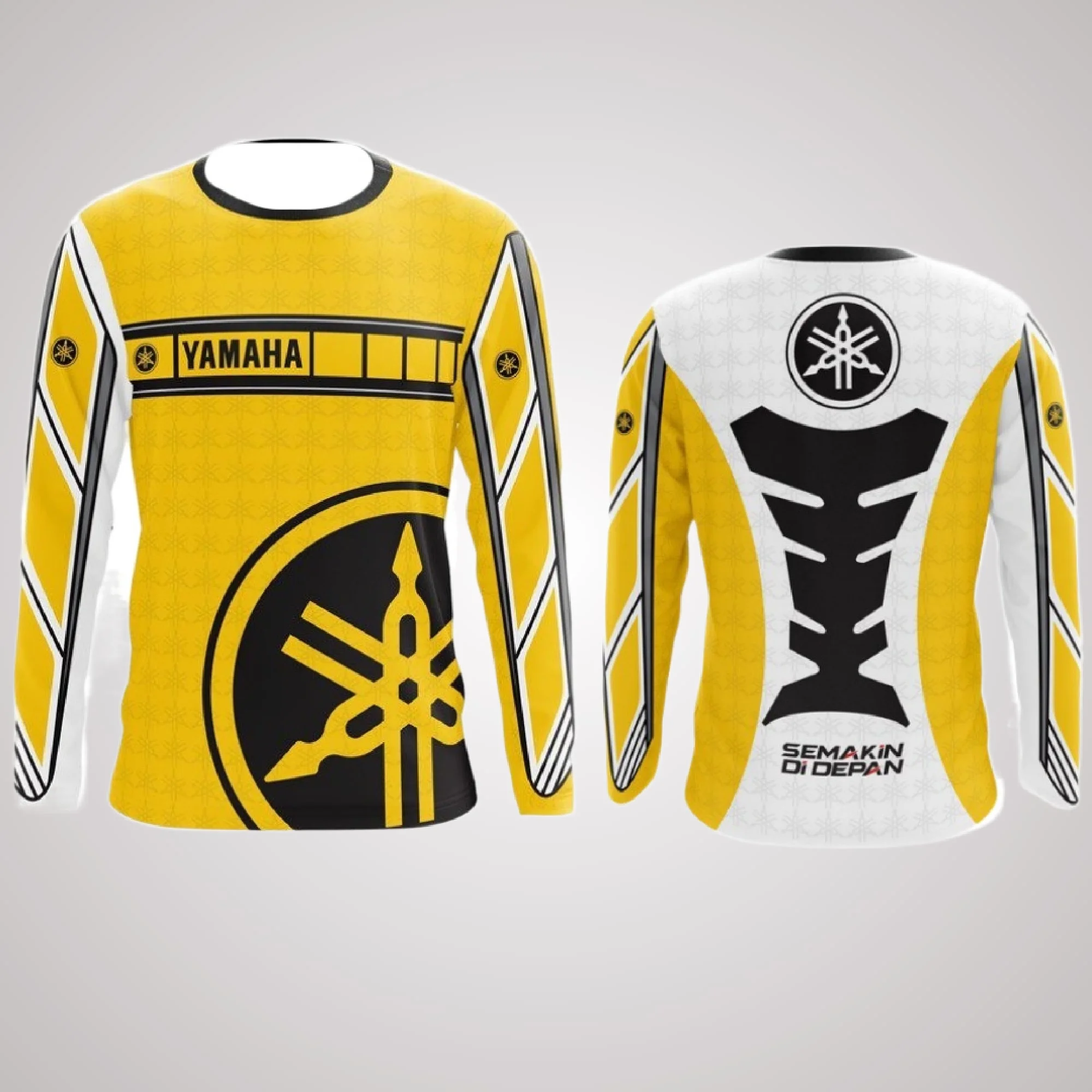 

HOT New Popular Yamaha Long Sleeve T-shirt Spring and Autumn Motorcycle Fans Team Uniform Adult and Children's Same T-shirt