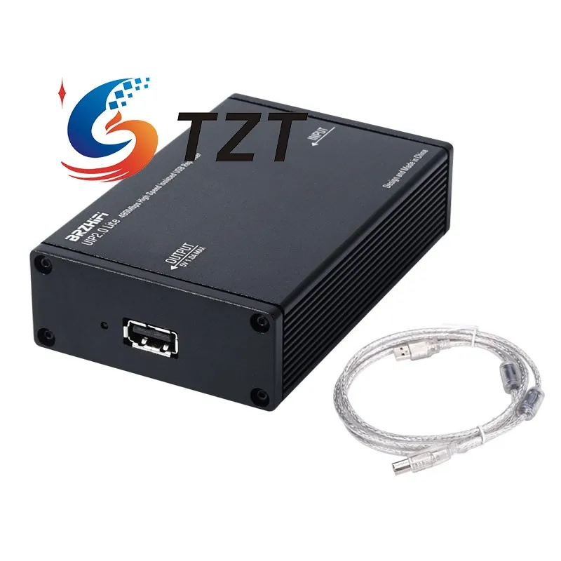 TZT UIP2.0 Lite HiFi Isolation Purifier 480Mbs High Speed USB2.0 Audio Isolator Ultra-low Noise for Computer DAC