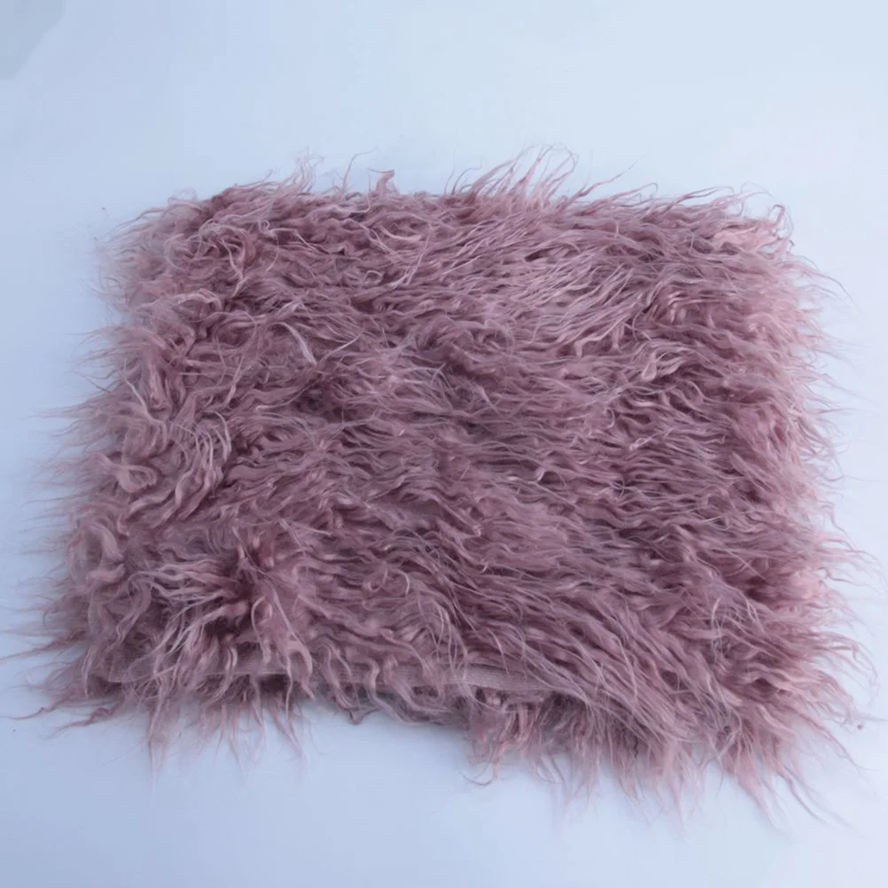 قطعة واحدة من بطانية التصوير الفوتوغرافي للأطفال حديثي الولادة، بساط ناعم قابل للتمدد، مريح وصديق للبشرة، هدية مثالية باللون الأرجواني