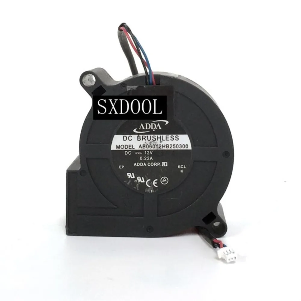 

for ADDA AB06012HB250300 6cm 12V 0.22A DC Projector Blower Cooling Fan Projectors, Servers, Electronic Inverter Small Device