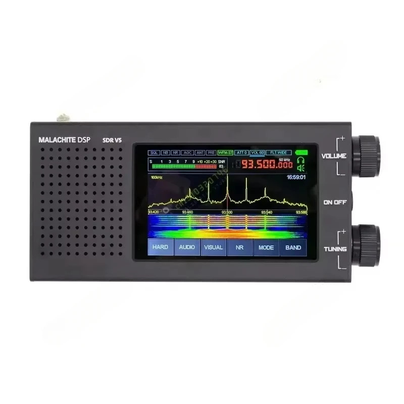 Malachite DSP SDR 1.10d Radio Receiver V5 With Optional Board Metal Case 5000mAh AM CW SSB NFM WFM