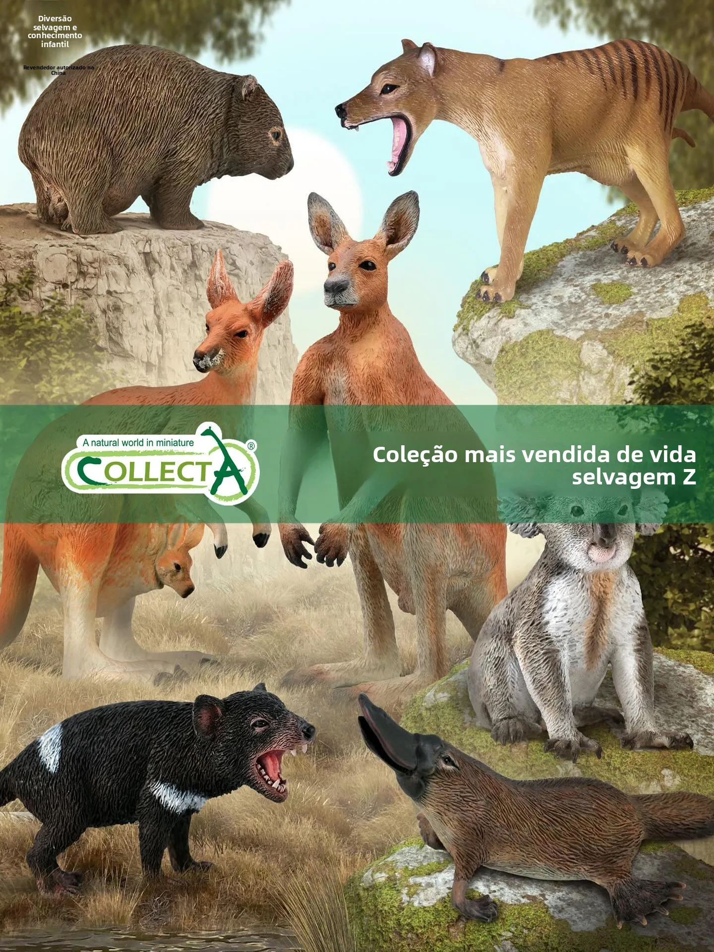 Coleção de Brinquedos Realistas de Animais para Crianças: Raposa, Esquilo, Cão de Caça, Ouriço, Coala - Bonecos de Simulação ...