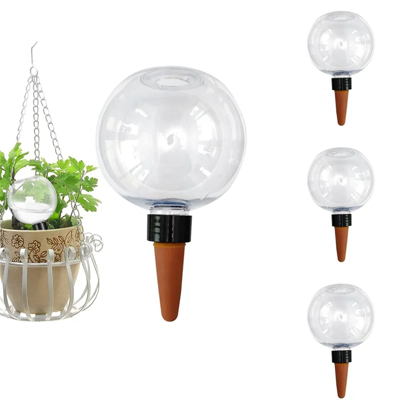 

ABKP-Pack Of 4 Watering Balls Automatic Transparent Watering Bulbs For Home, Balcony, Living Room, Apartment Plant Watering Tool