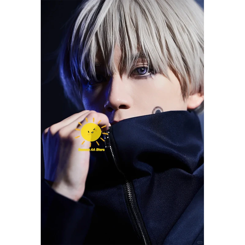 Anime Inumaki Toge Cosplay Jujutsu Cosplay Costume Kaisen Uniform Pants Tattoo Inumaki Suit Wig Halloween Carnival Cos Adult Men