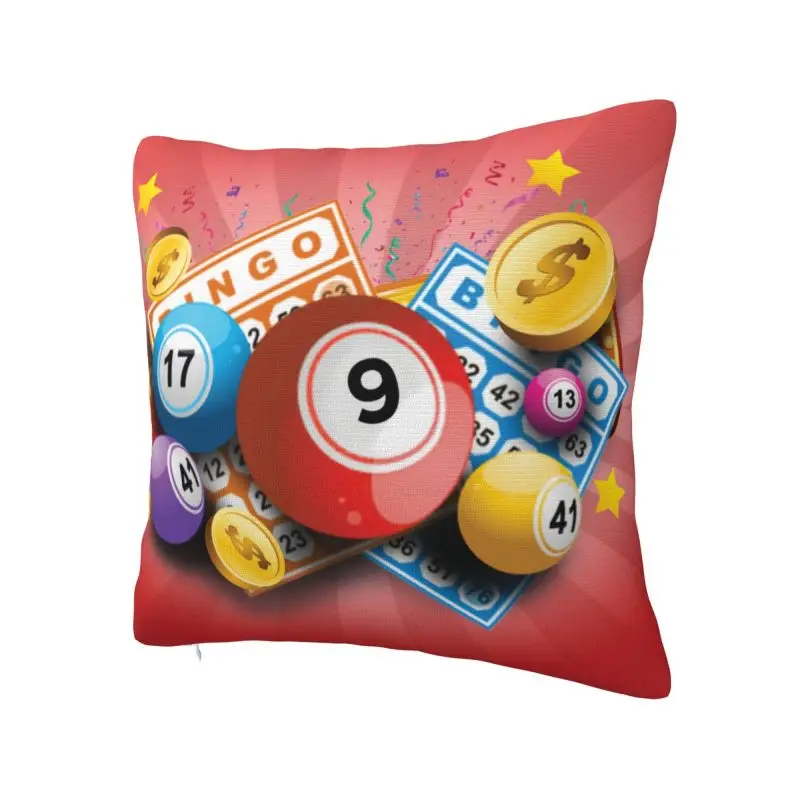 Custom Hot Game Bingo Luxury Throw Pillow Covers Car Cushion