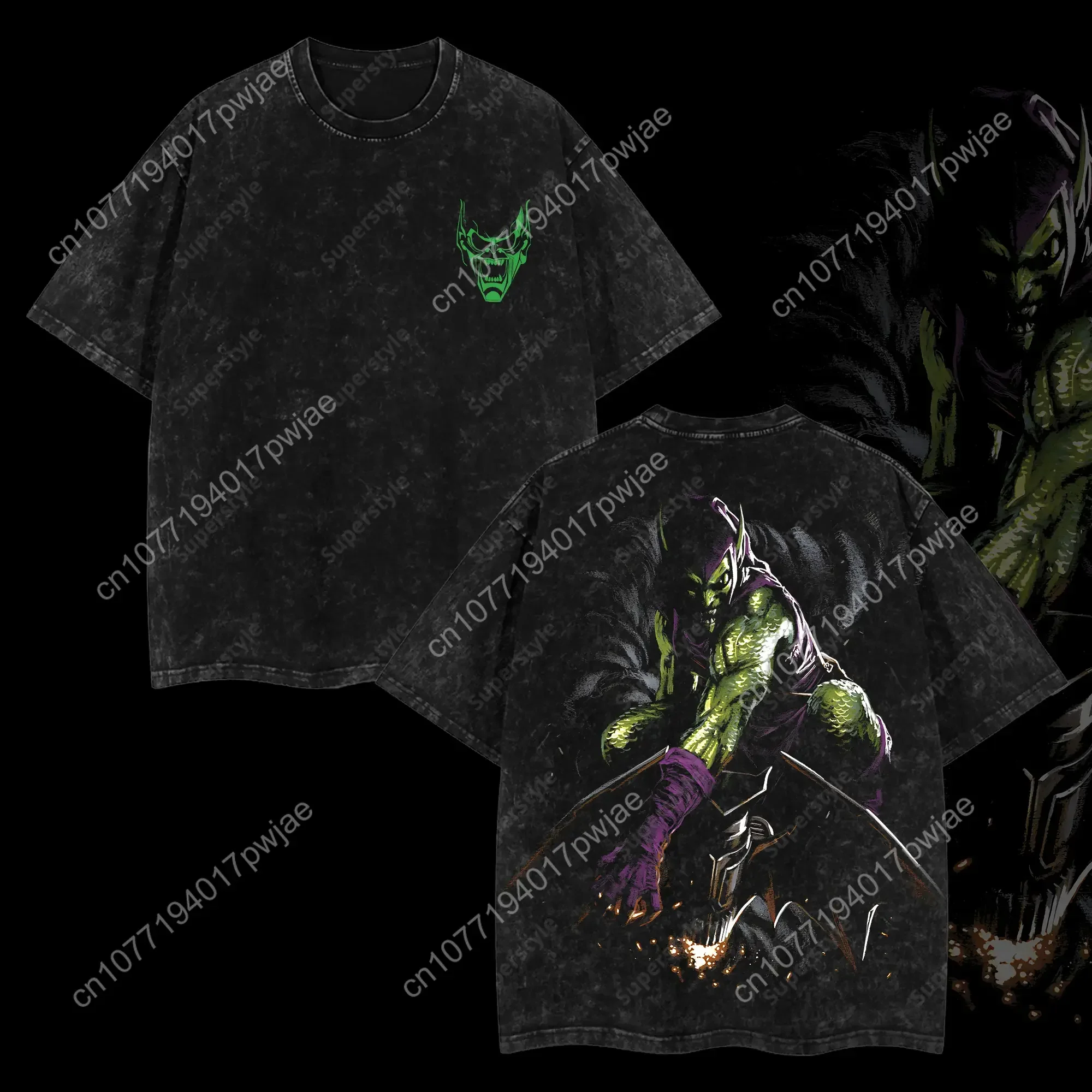 

Marvel Superstyle Green Goblin Norman Osborn - Spidey Man Villain MCU Comic Edition Double Printed Oversize Lightweight